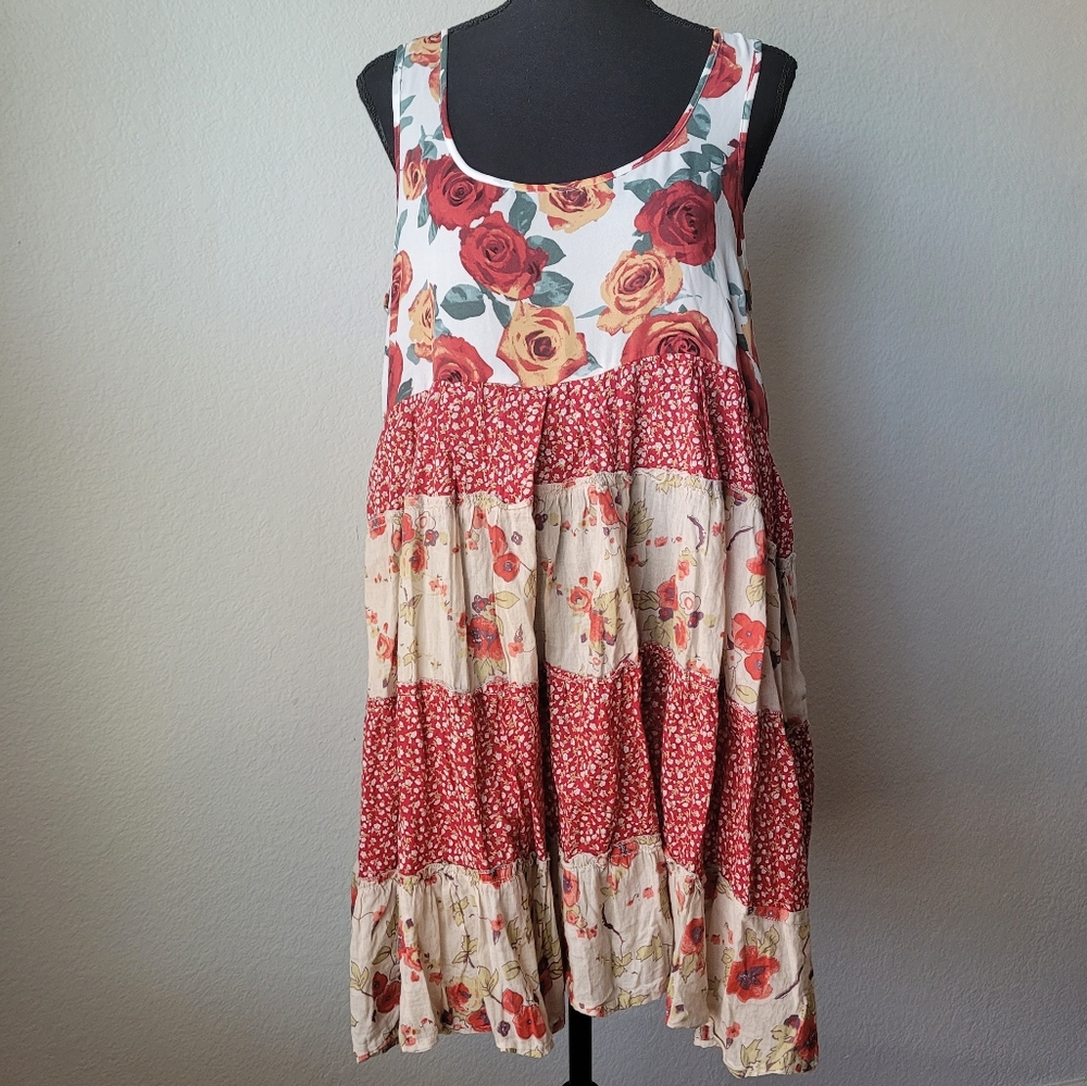 NEW Red Rose Reimagined Floral Tunic Dress